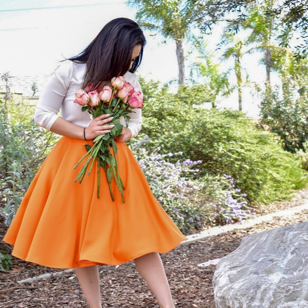 Orange skirt